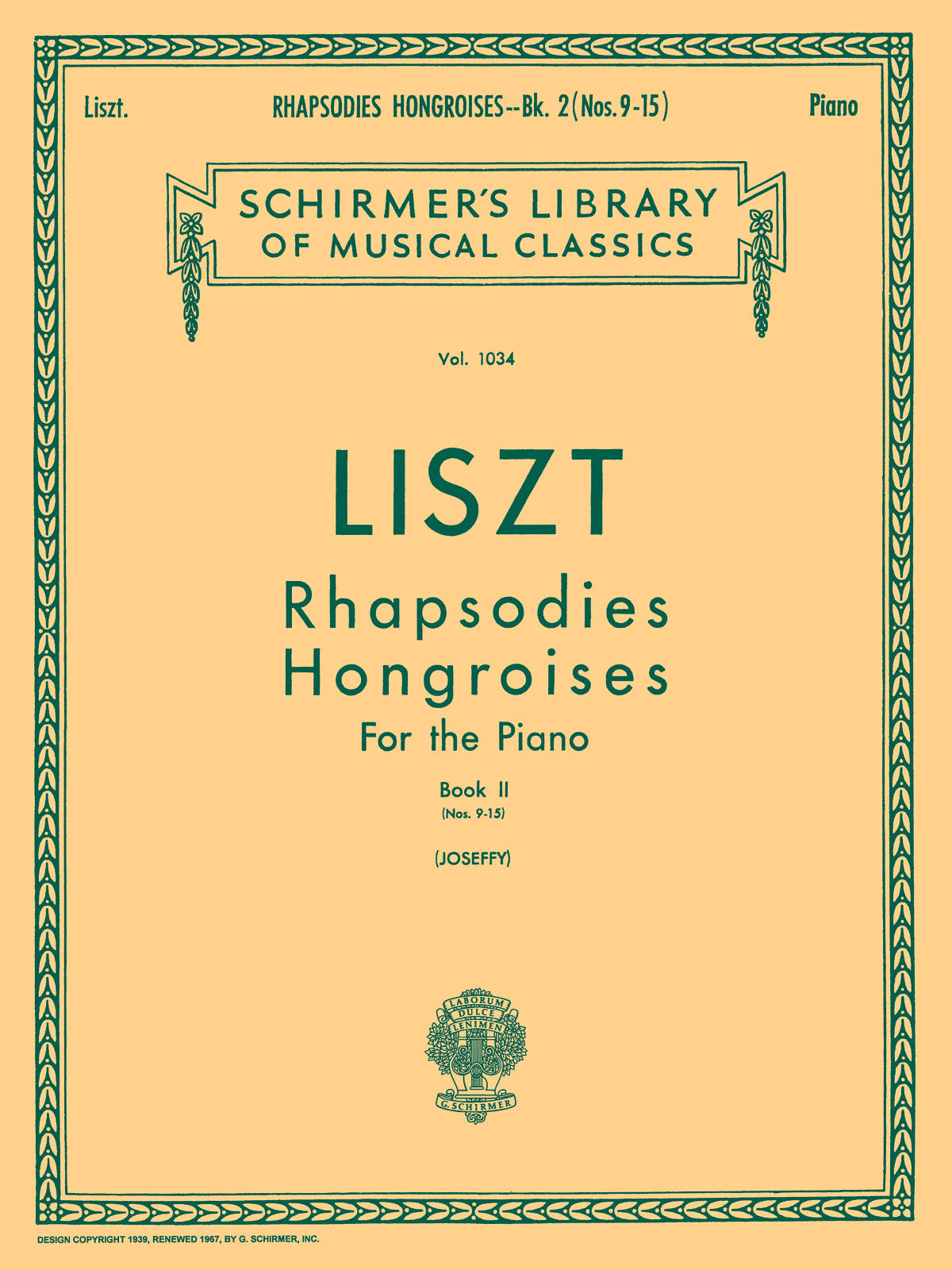 Liszt: Rhapsodies Hongroises - Book 2: Nos. 9 - 15