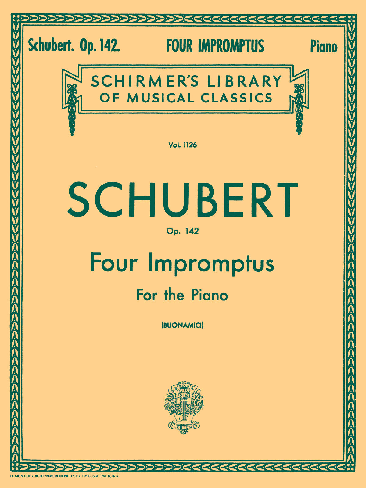 Schubert: 4 Impromptus, Op. 142