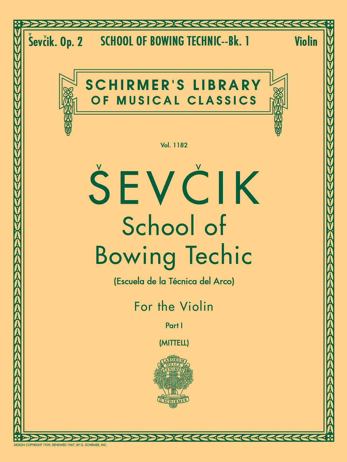 Sevcik: School of Bowing Technics, Op. 2 - Book 1