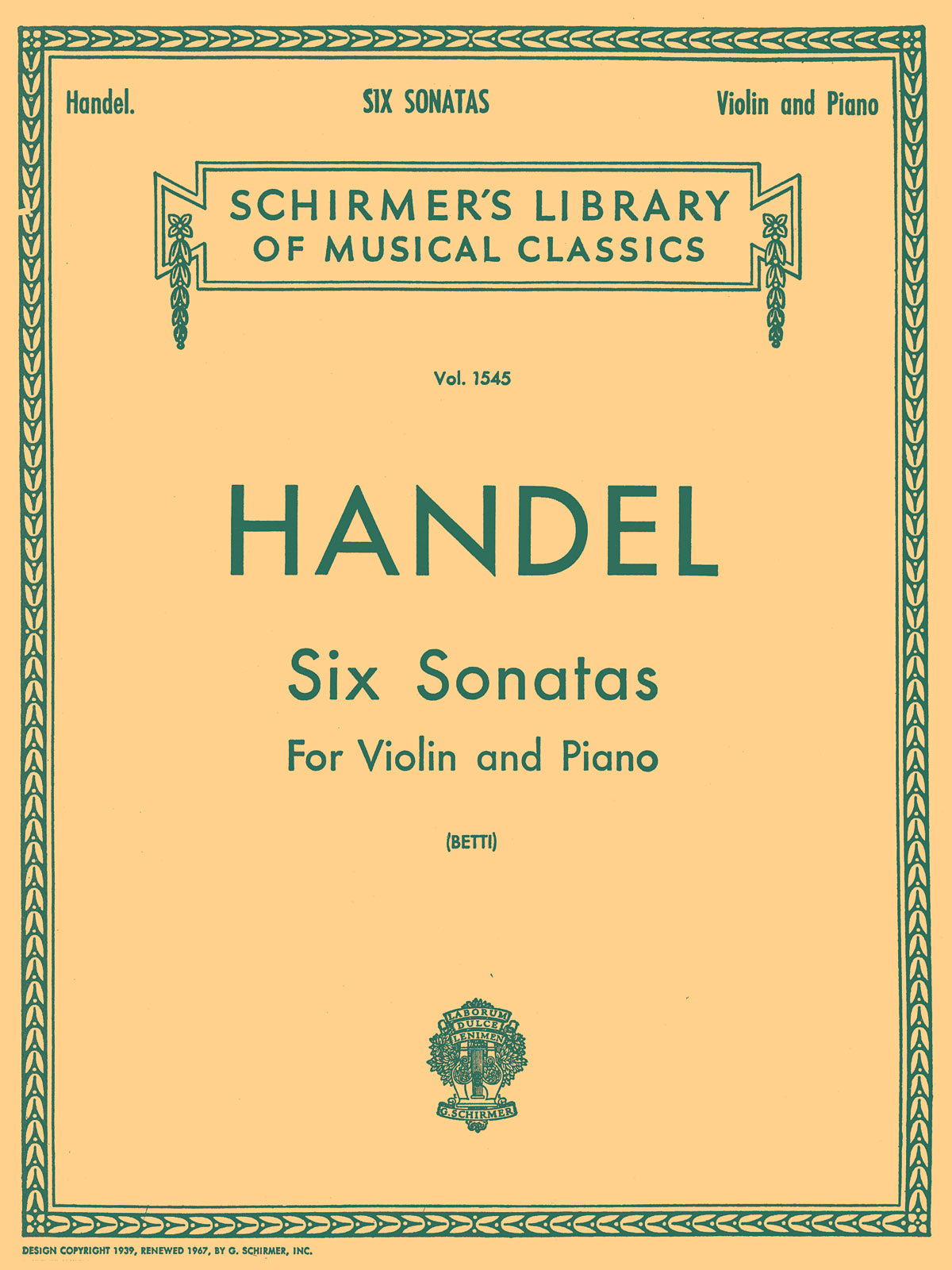 Händel: Six Sonatas