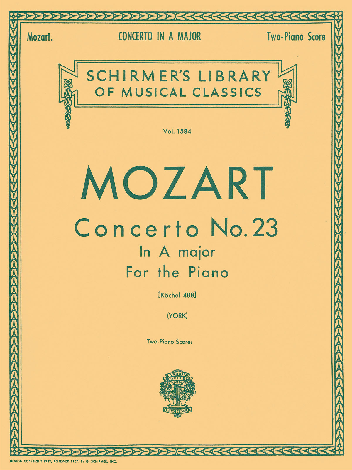 Mozart: Concerto No. 23 in A, KV488
