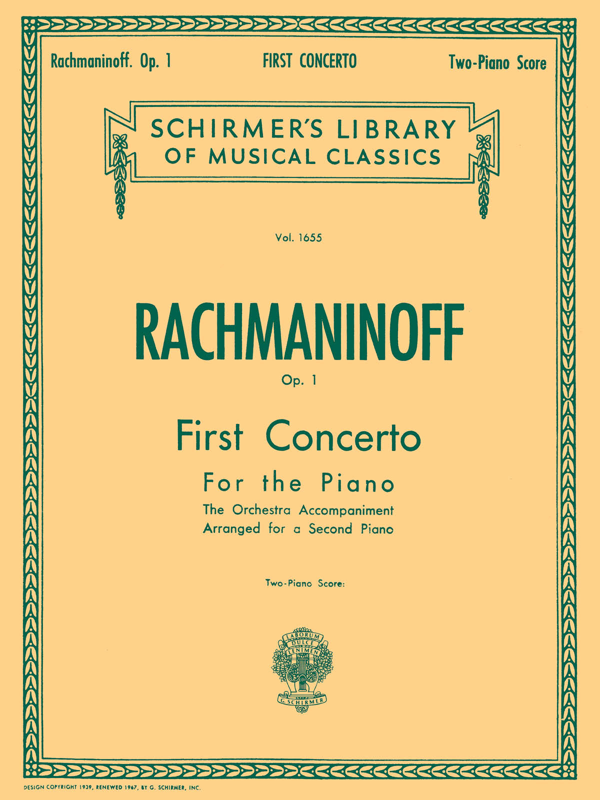 Rachmaninov: First Concerto for the Piano in F# Minor, Op. 1