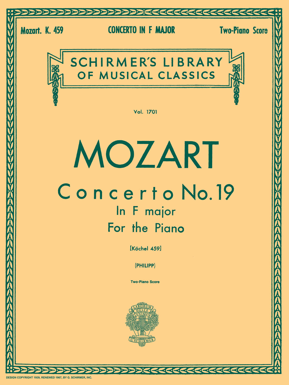 Mozart: Concerto No. 19 in F, K.459