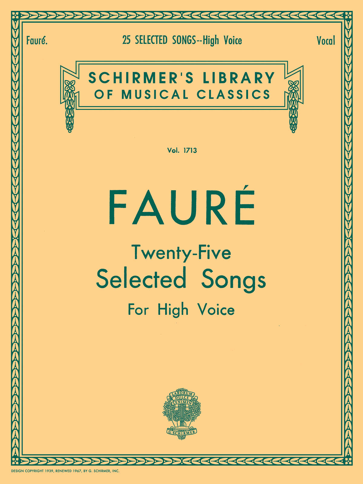 Faure: 25 Selected Songs