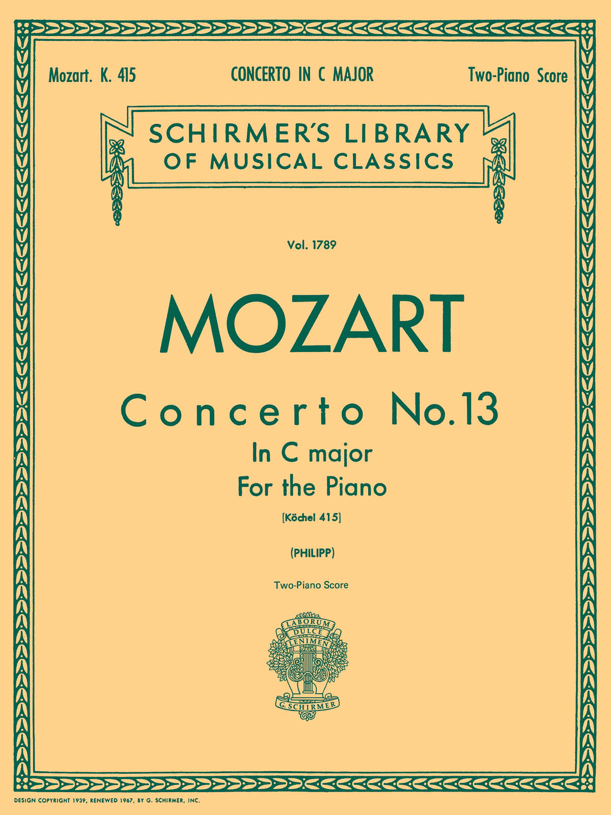 Mozart: Concerto No. 13 in C KV415