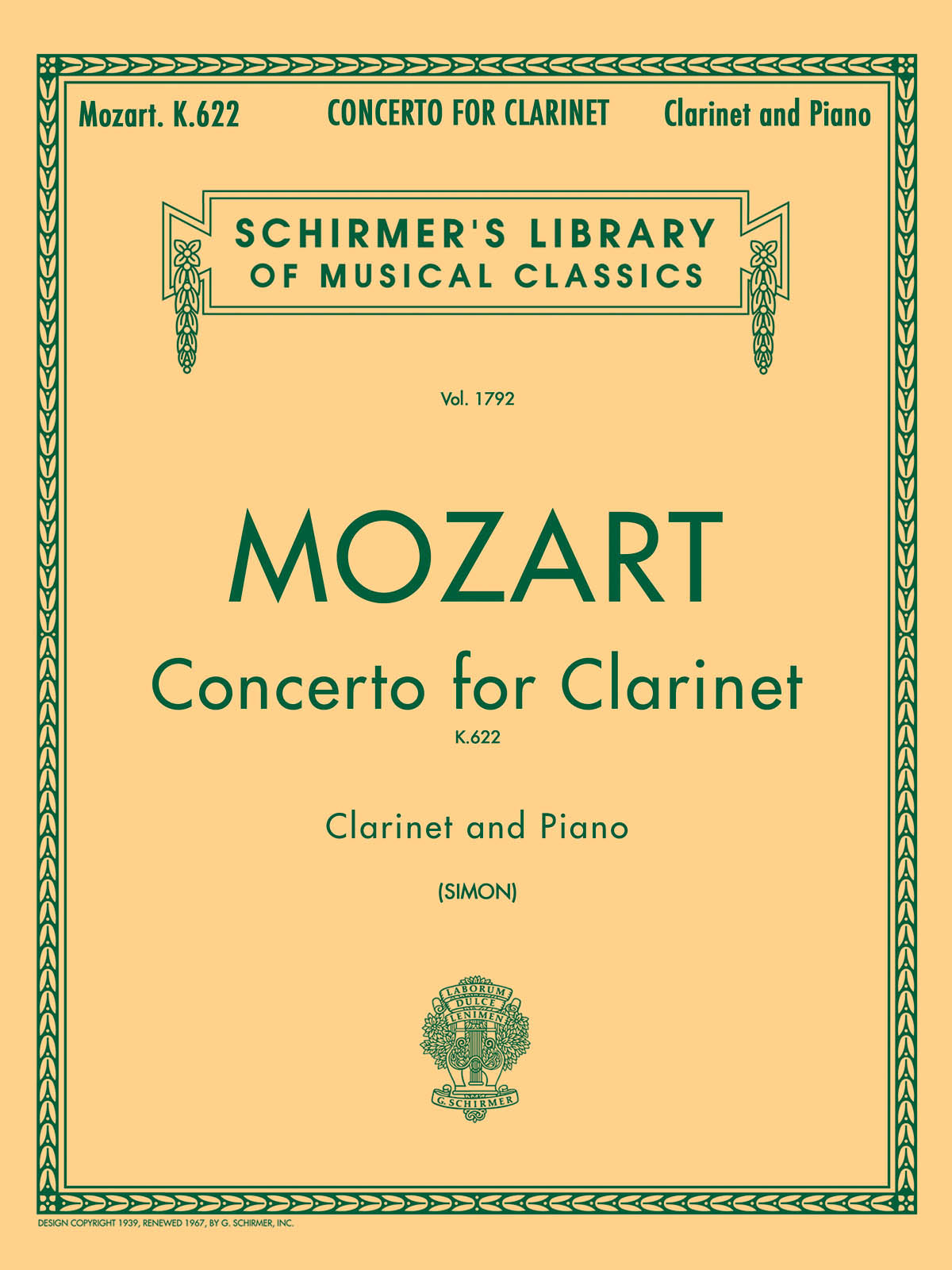 Mozart: Clarinet Concerto K.622
