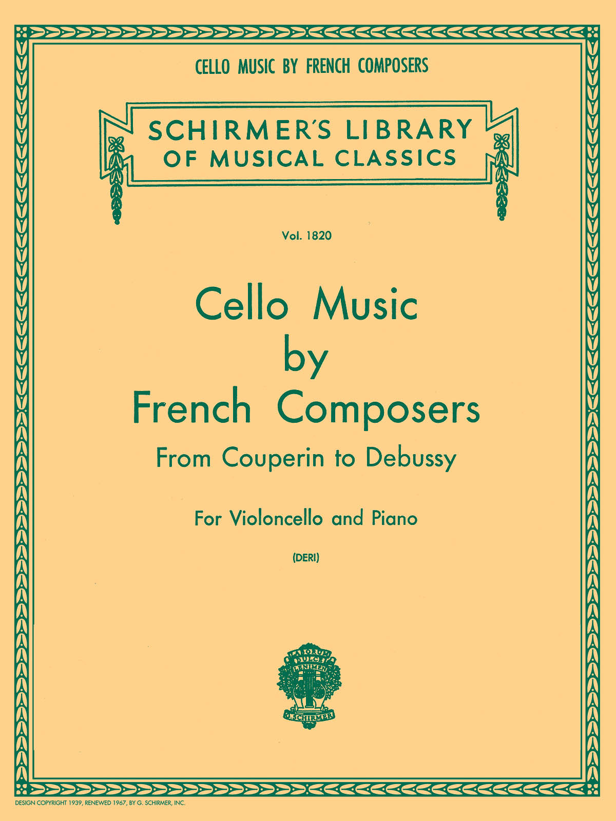 Deri: Cello Music by French Composers