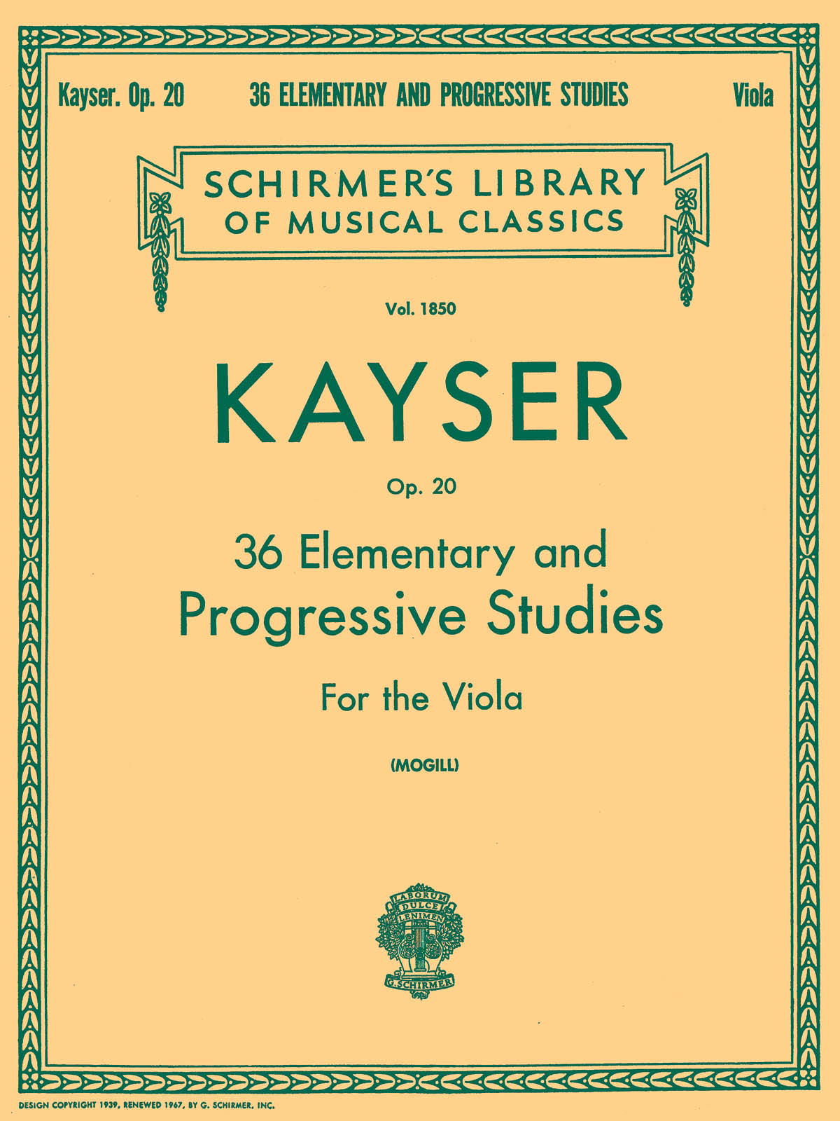 Kayser: 36 Elementary and Progressive Studies