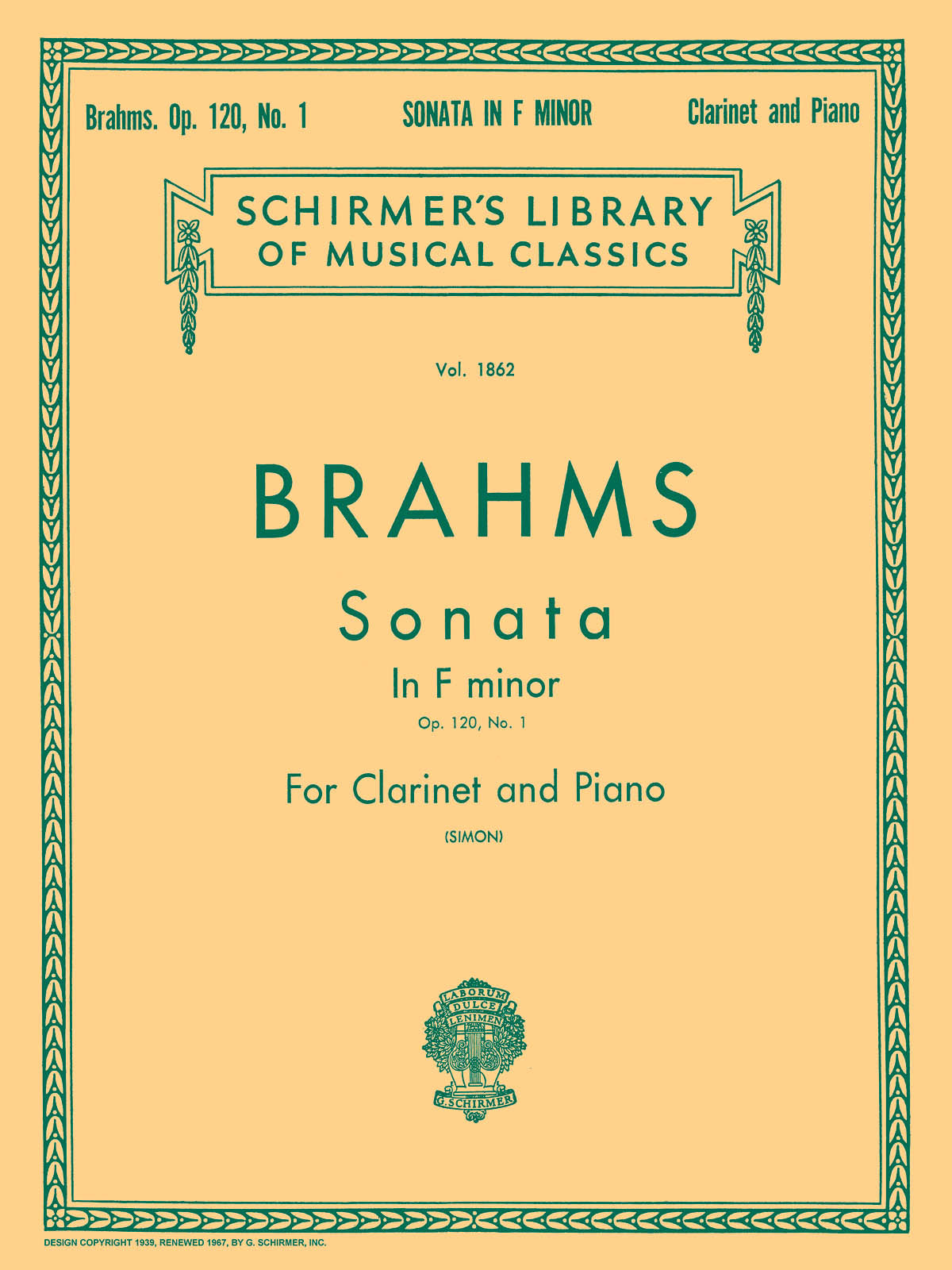 Brahms: Sonata in F Minor, Op. 120, No. 1