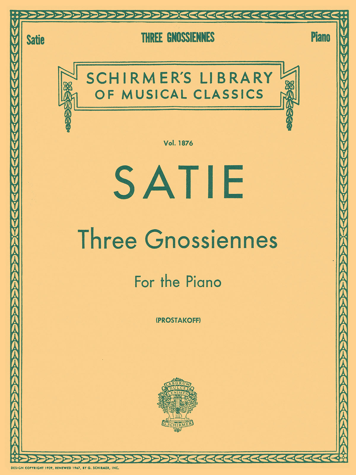 Satie: 3 Gnossiennes