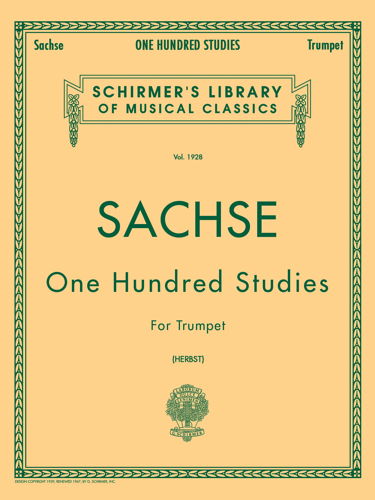 Sachse: One Hundred Studies for Trumpet