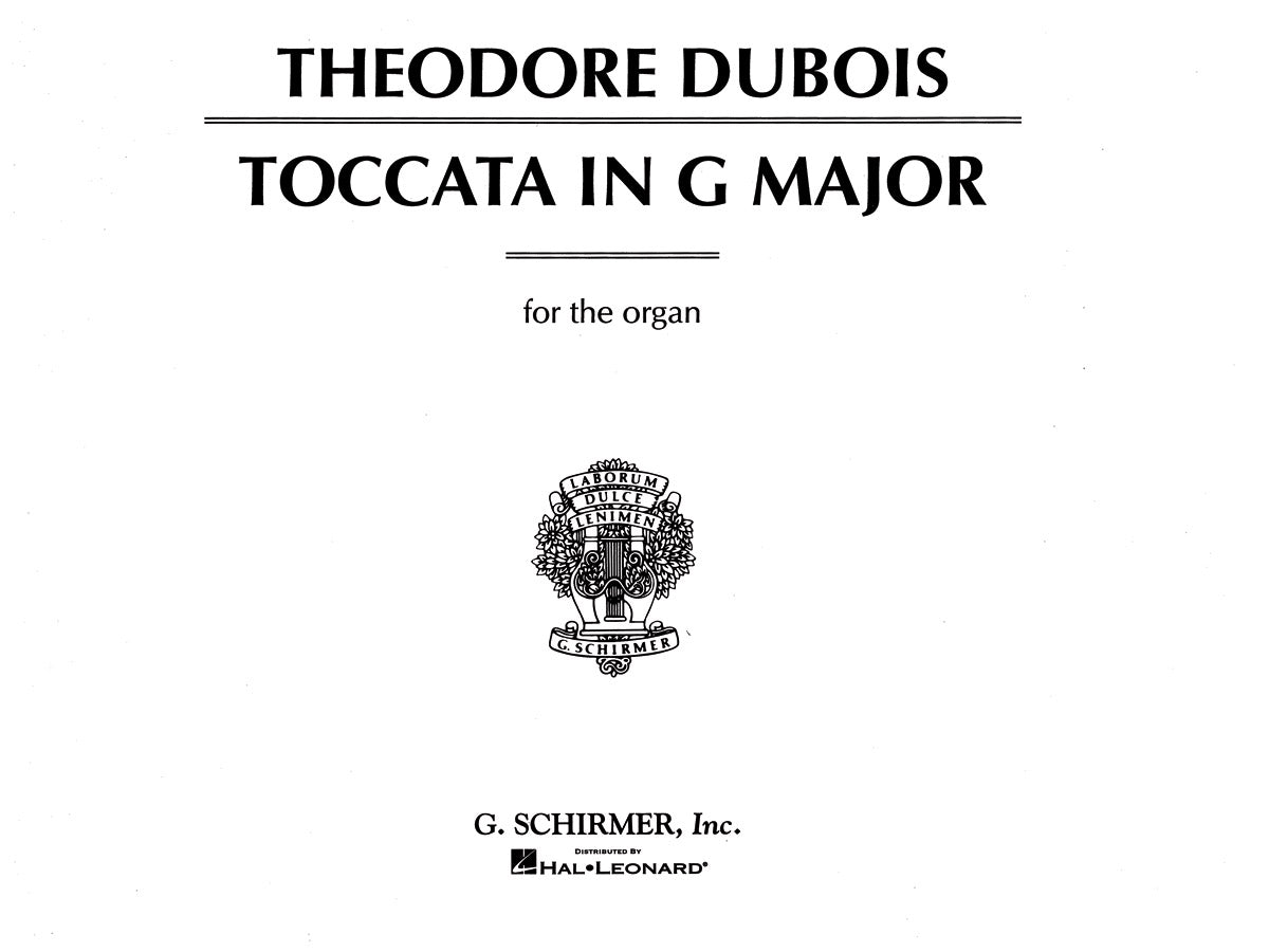 Dubois: Toccata in G Major