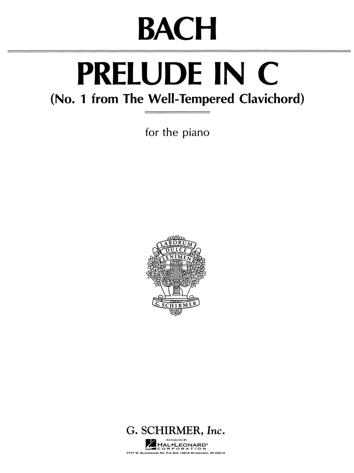 Bach: Prelude in C Major