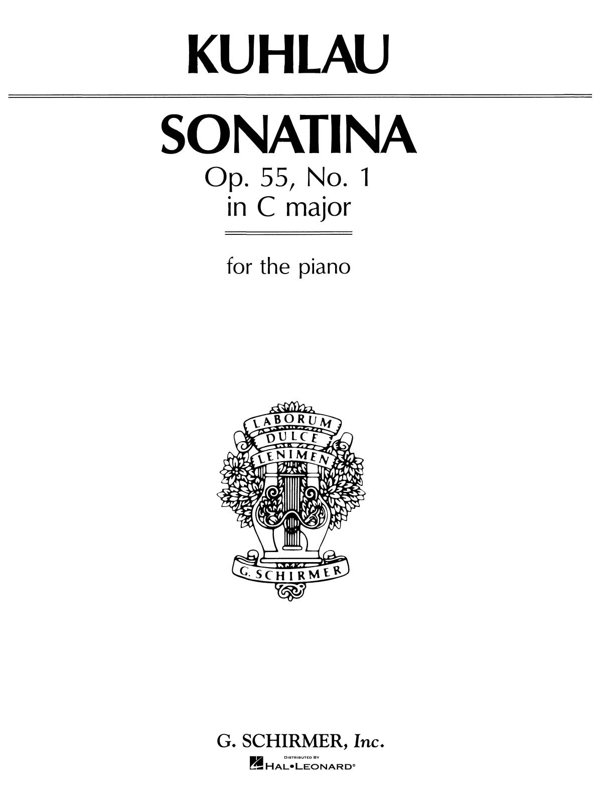 Kuhlau: Sonatina, Op. 55, No. 1 in C Major