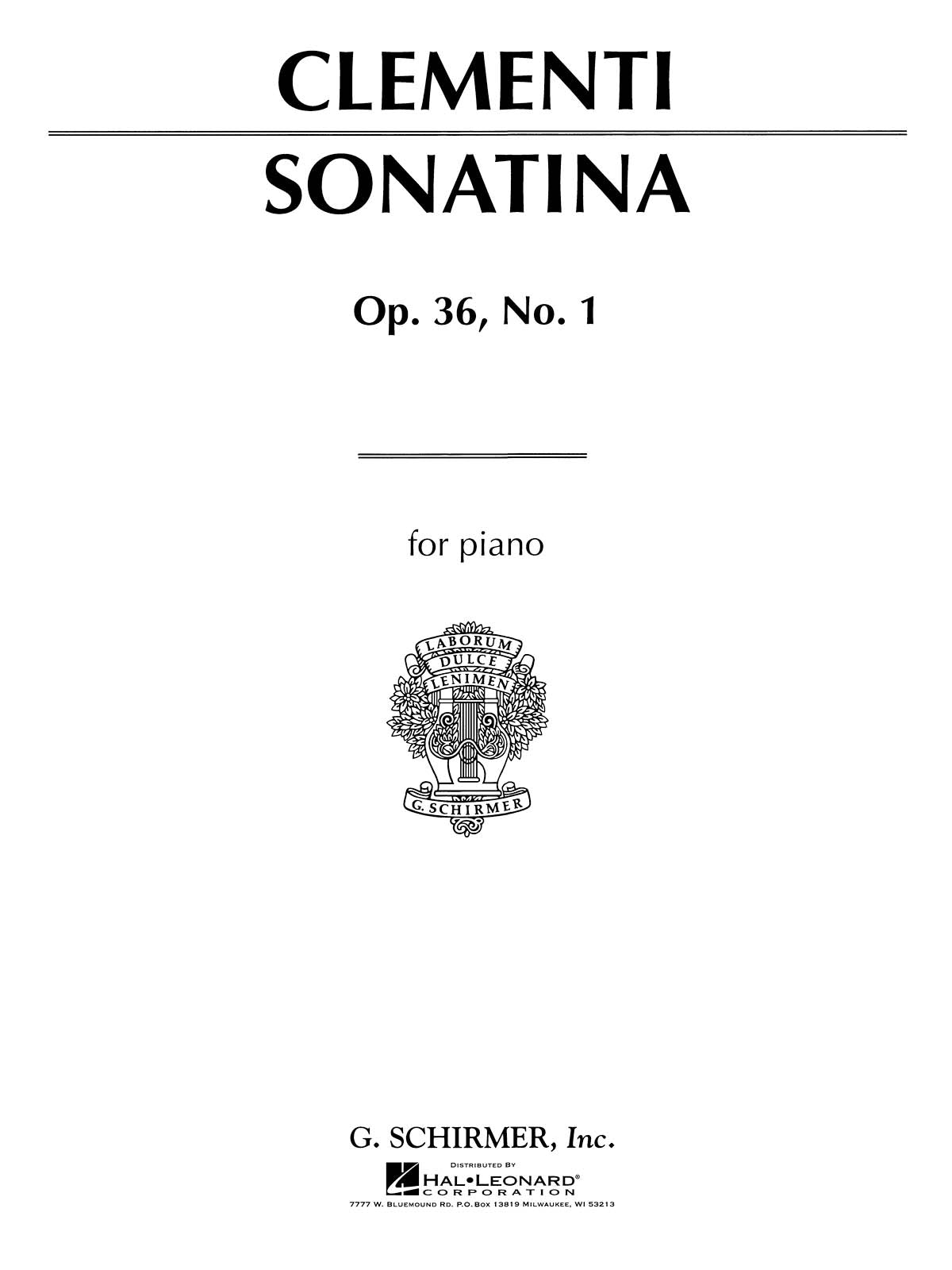 Clementi: Sonatina in C Major, Op. 36, No. 1