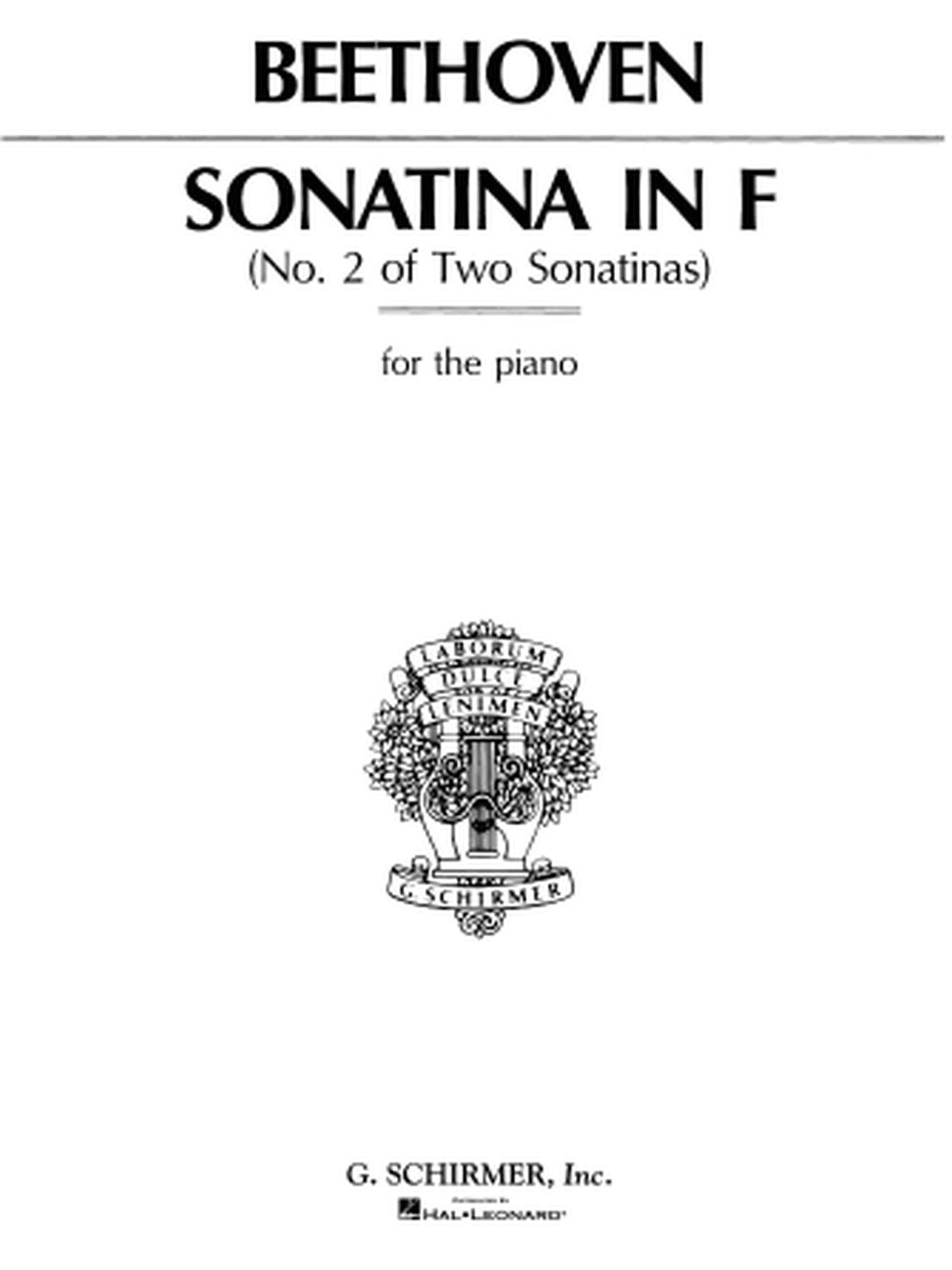 Beethoven: Sonatina No. 2 in F