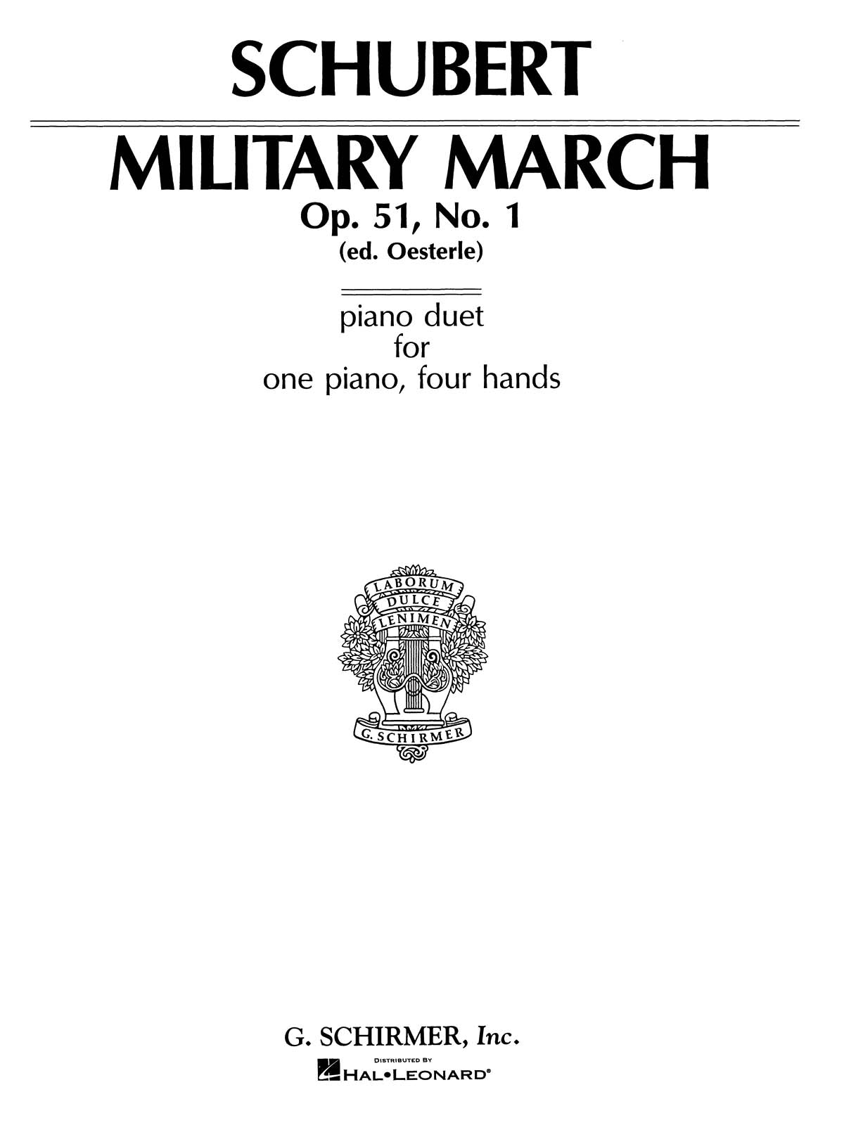 Schubert: Military March, Op. 51, No. 1