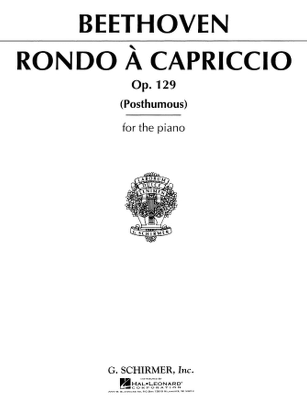 Beethoven: Rondo a Capriccio, Op. 129