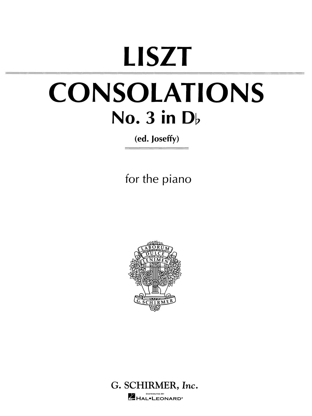 Listz: Consolation No.3 In D Flat