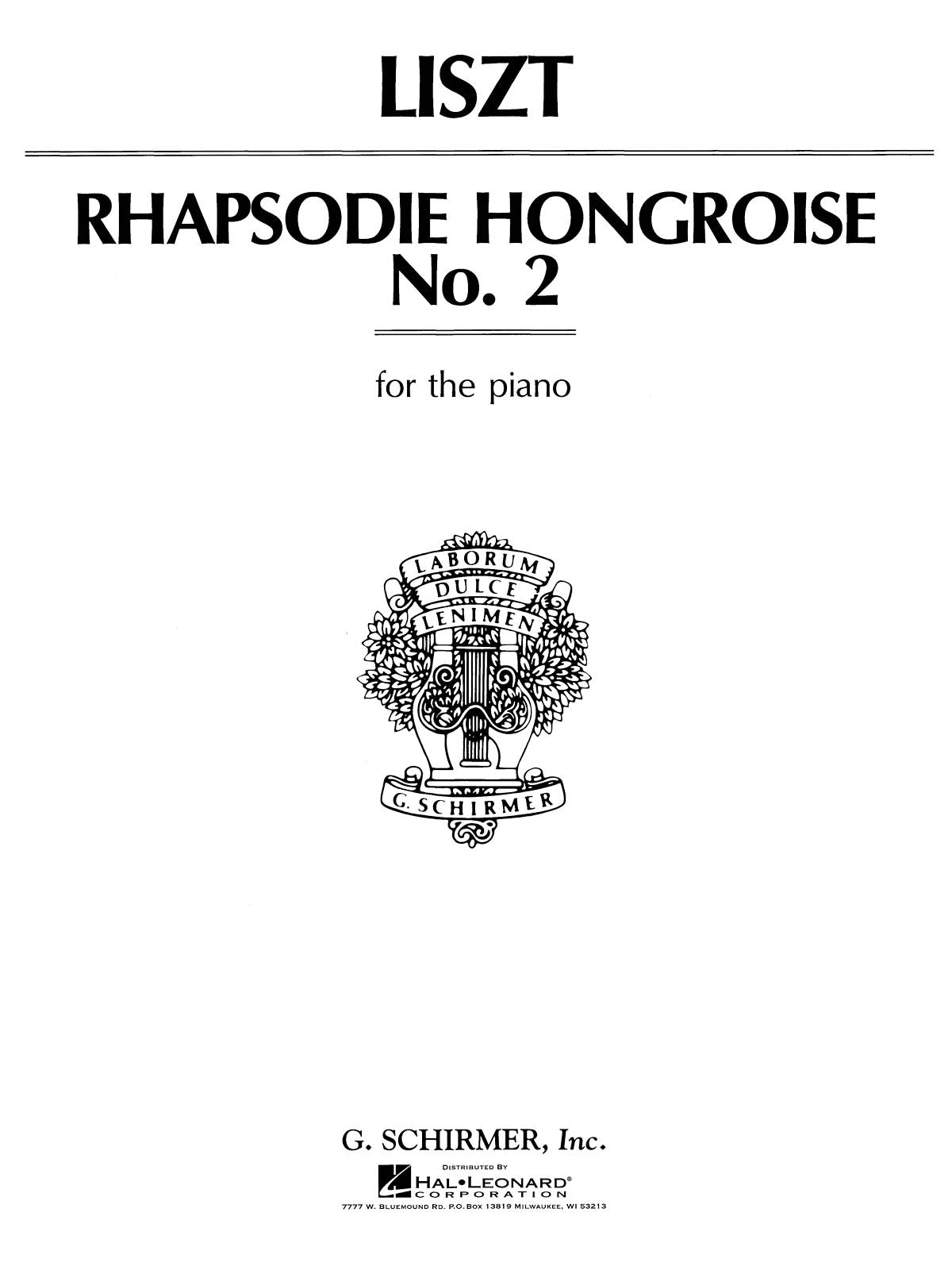 Listz: Hungarian Rhapsody No.2