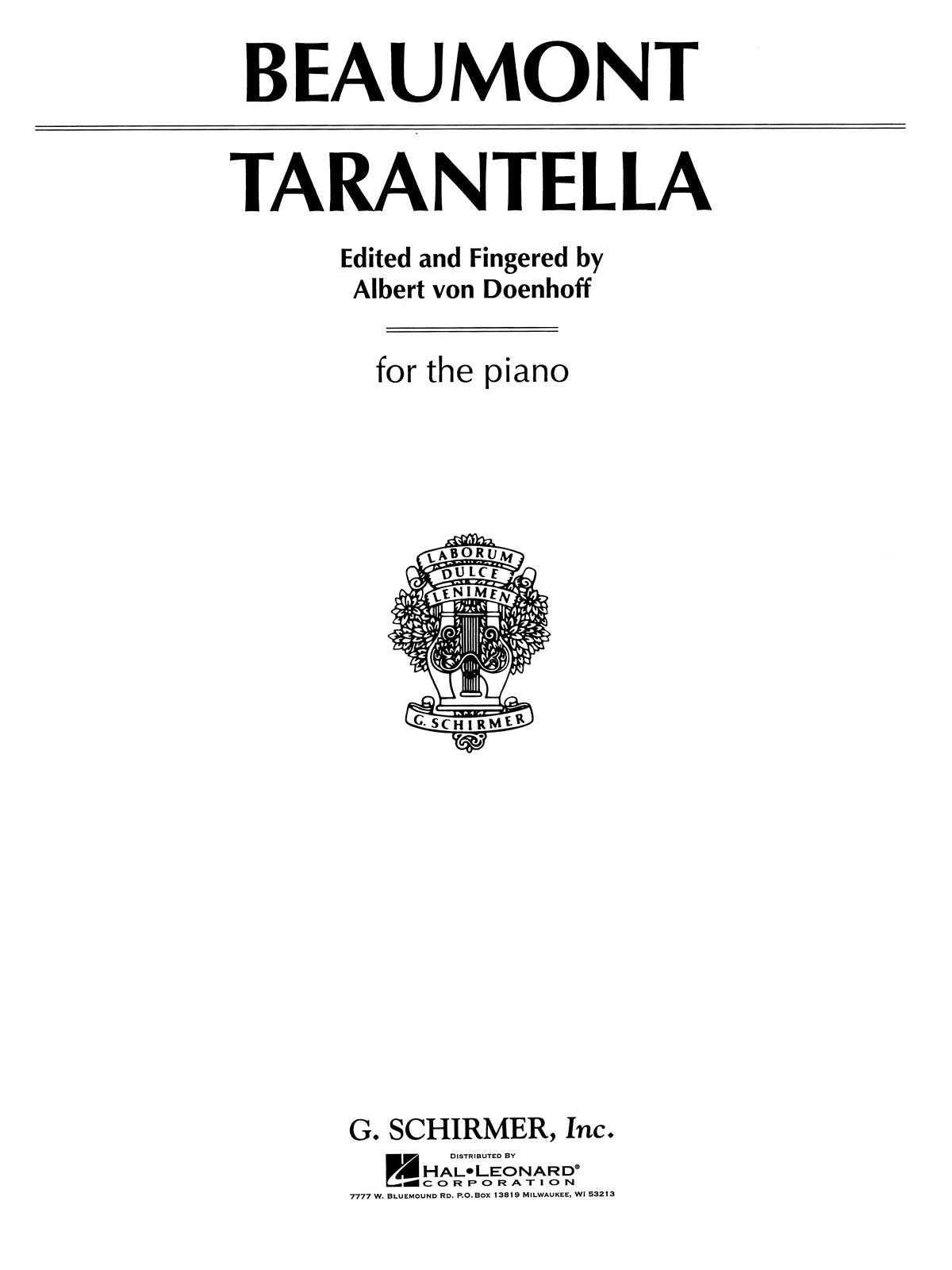 Beaumont: Tarantelle