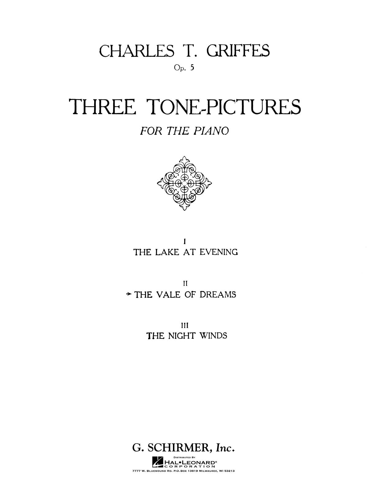 Griffes: Vale of Dreams, Op. 5, No. 2