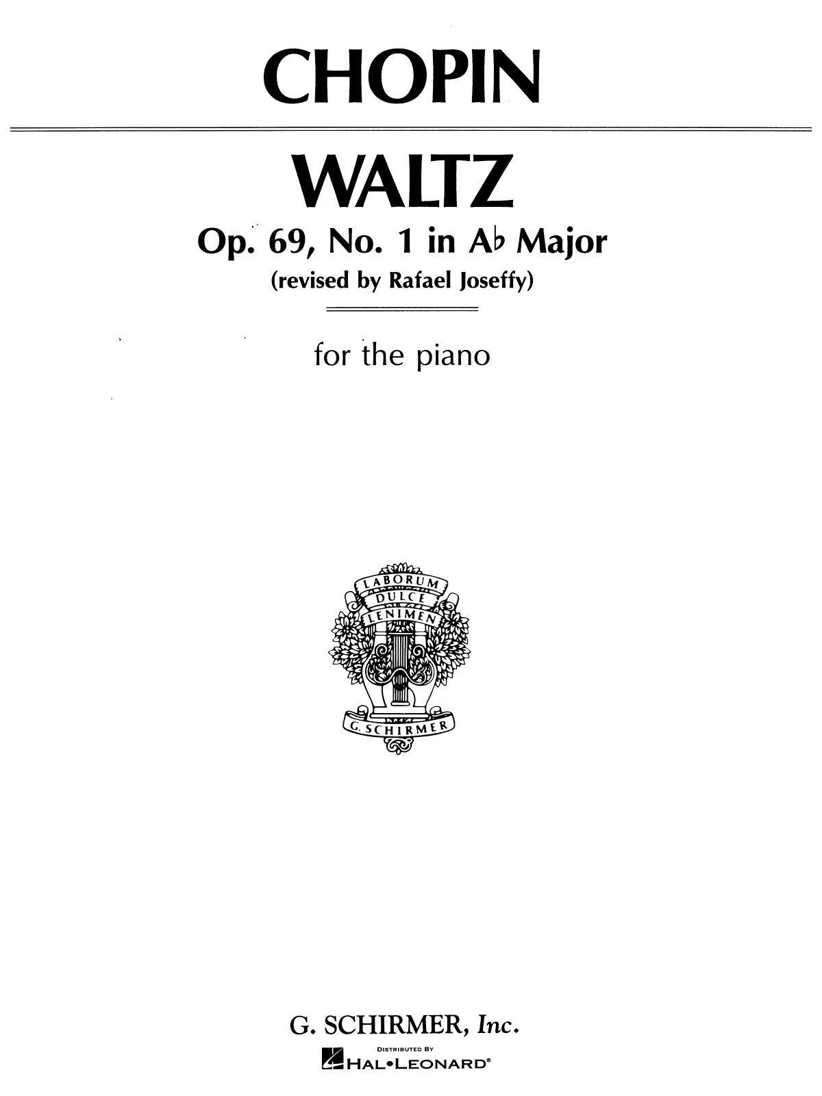 Chopin: Waltz, Op. 69, No. 1 in Ab Major