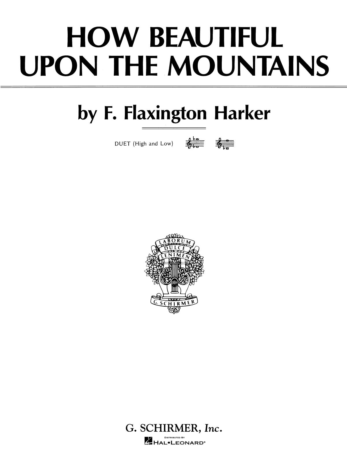 Harker: How Beautiful Upon the Mountains