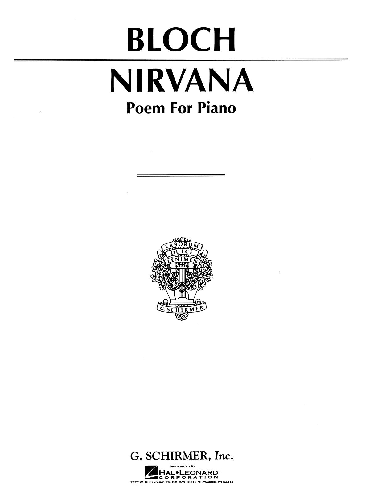 Bloch: Nirvana Poem