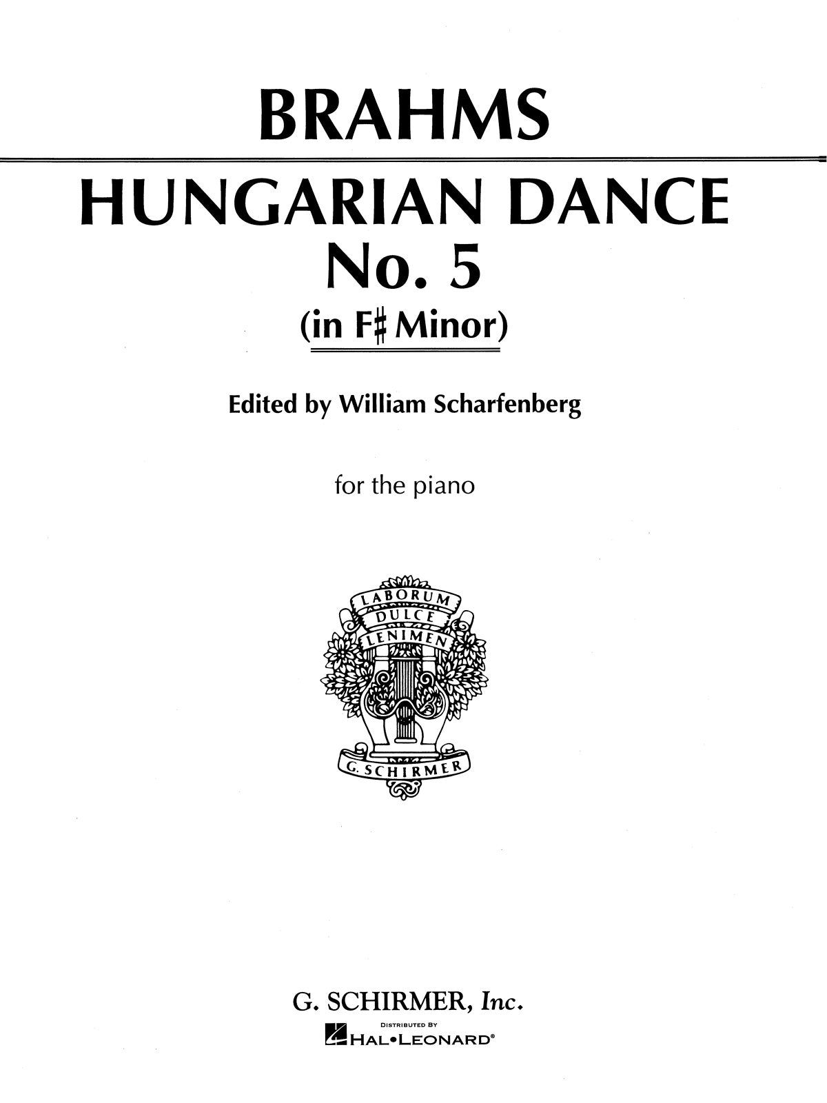 Brahms: Hungarian Dance No. 5