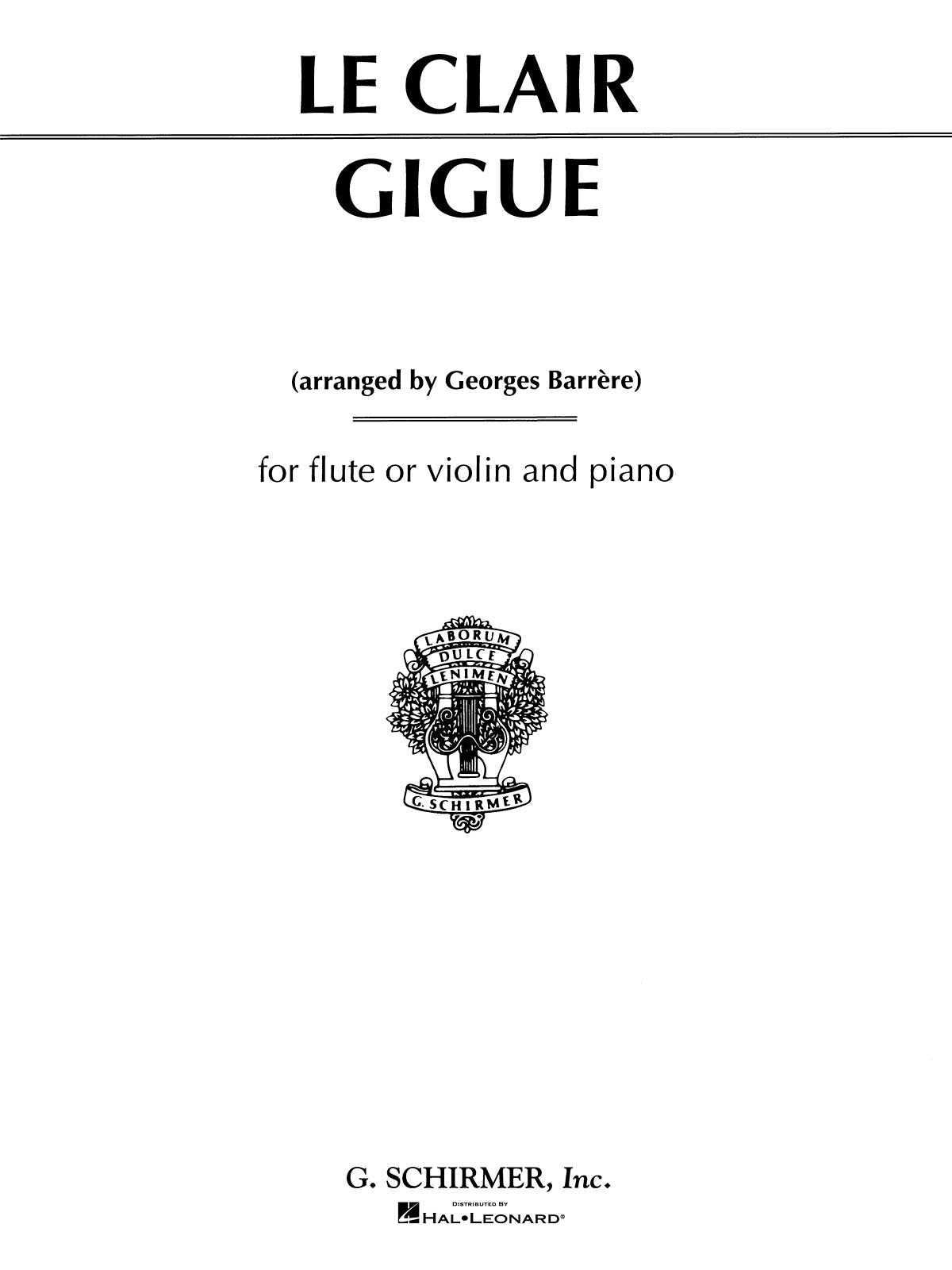 Leclair: Gigue