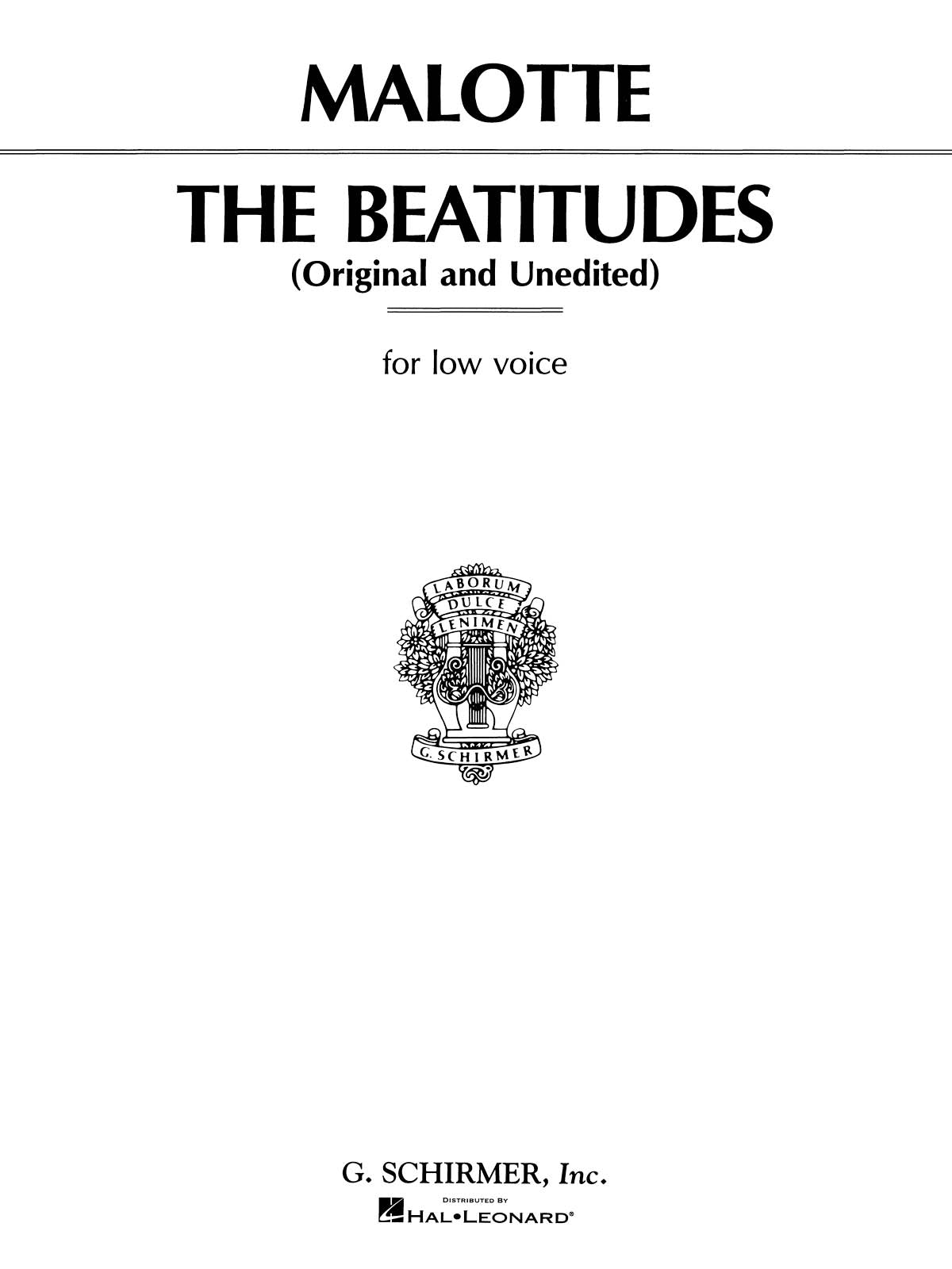 Malotte: Beatitudes