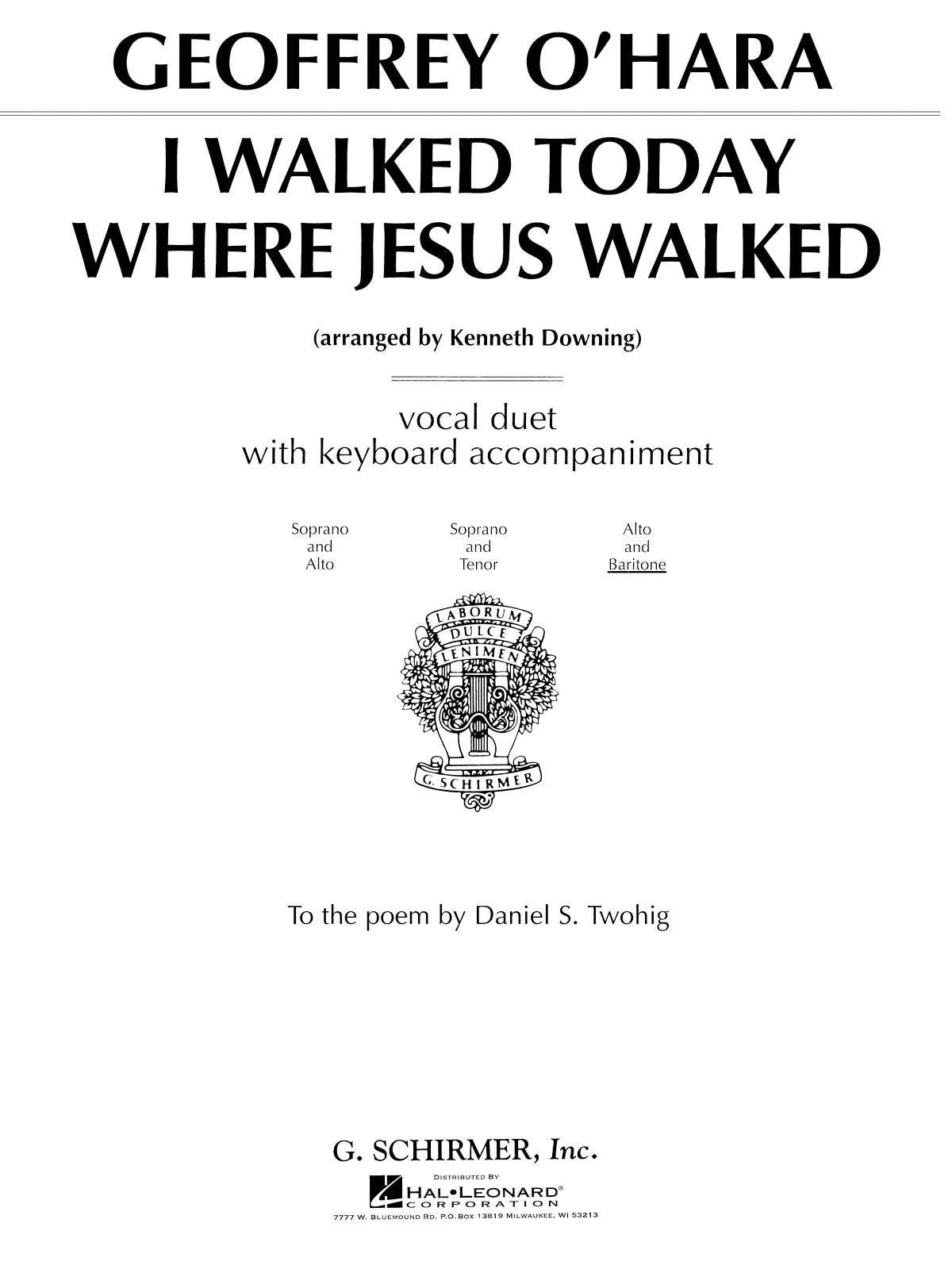O'Hara: I Walked Today Where Jesus Walked