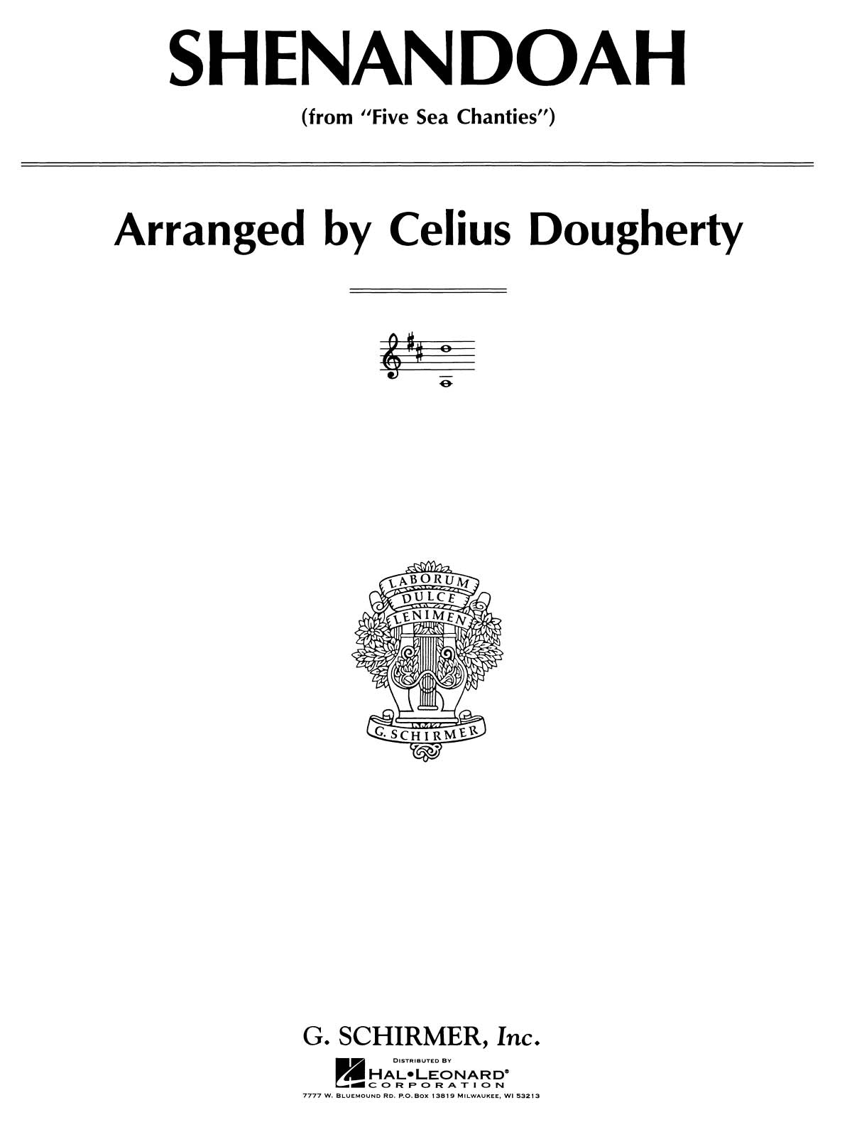 Dougherty: Shenandoah (from 5 Sea Chanties)