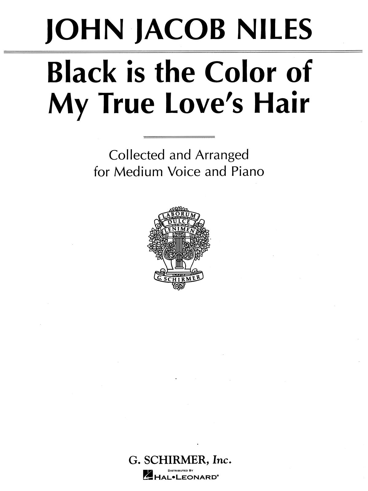 Niles: Black Is the Color of My True Love's Hair