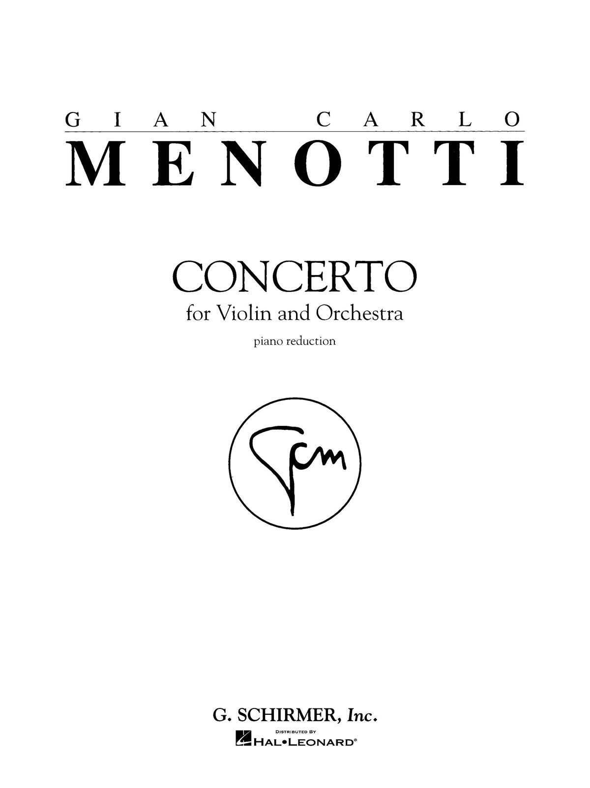 Menotti: Concerto