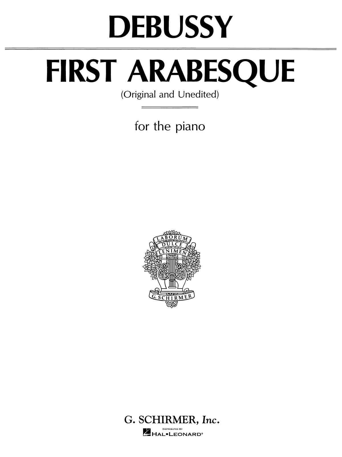 Debussy: Arabesque No.1