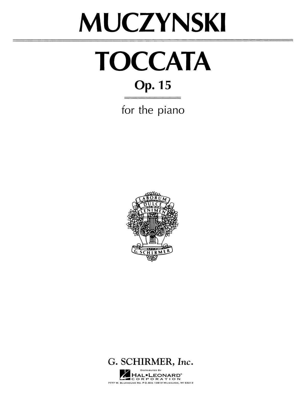 Muczynski: Toccata, Op. 15