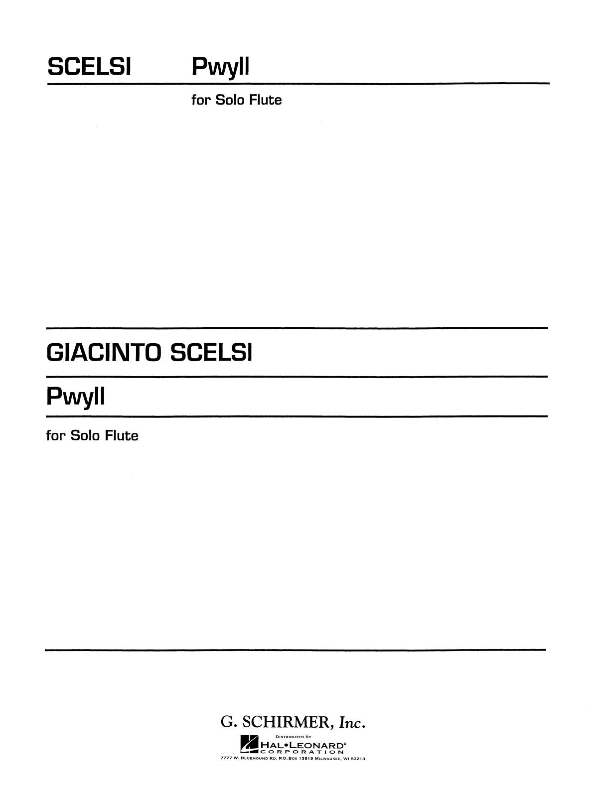 Scelsi: Pwyll
