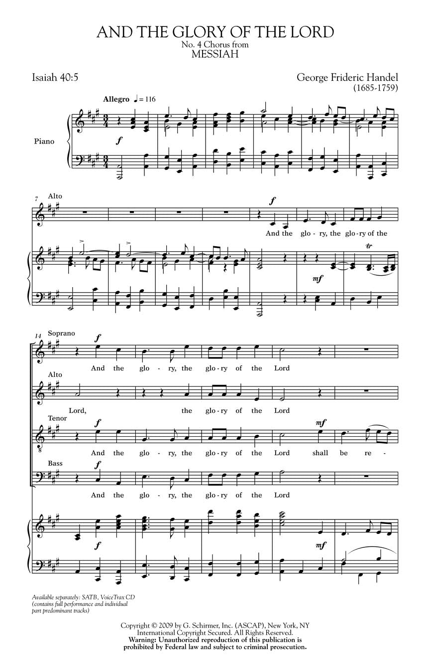 Händel: And the Glory of the Lord