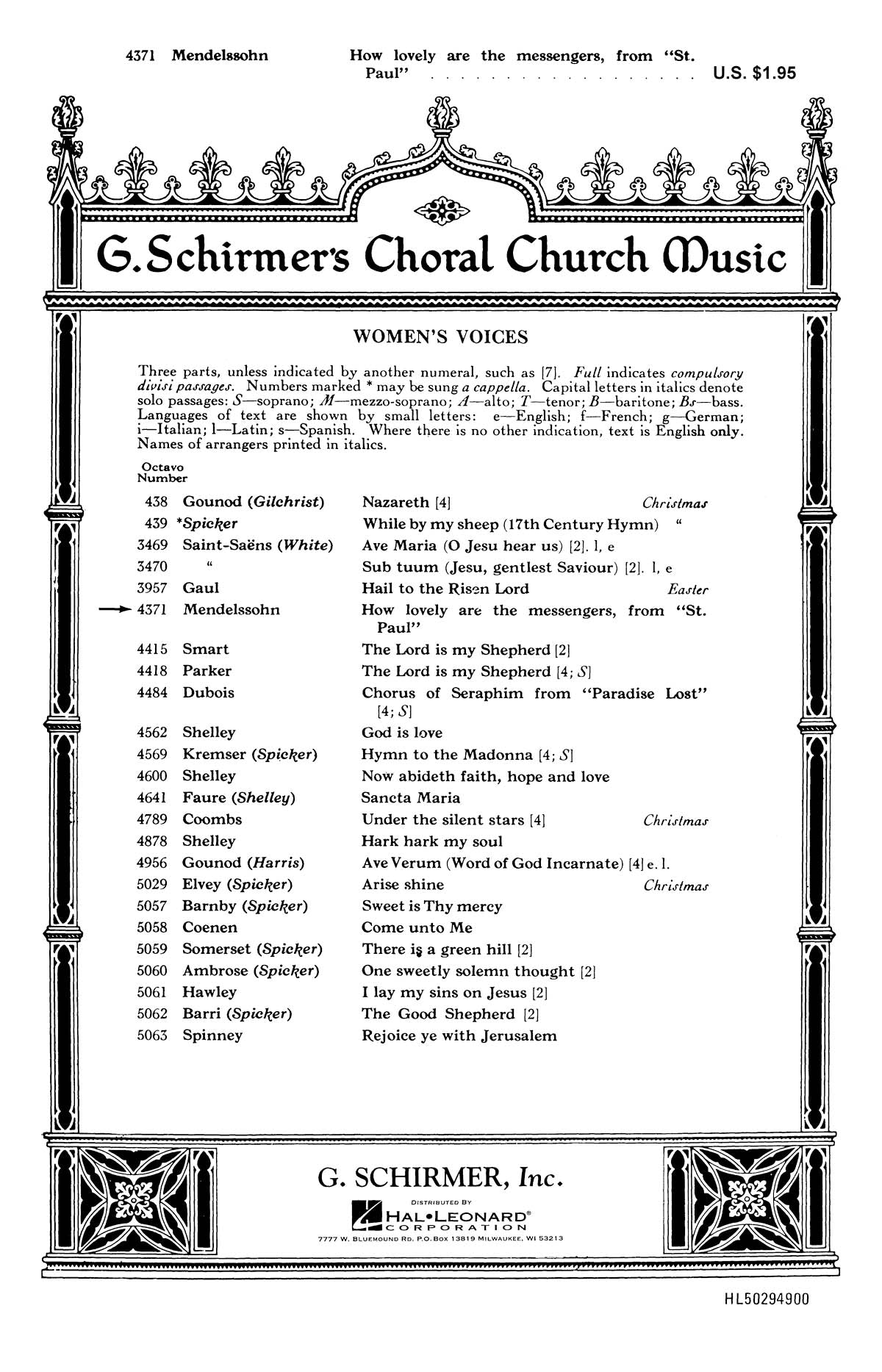 Bartholdy: How Lovely Are the Messengers (from St. Paul)