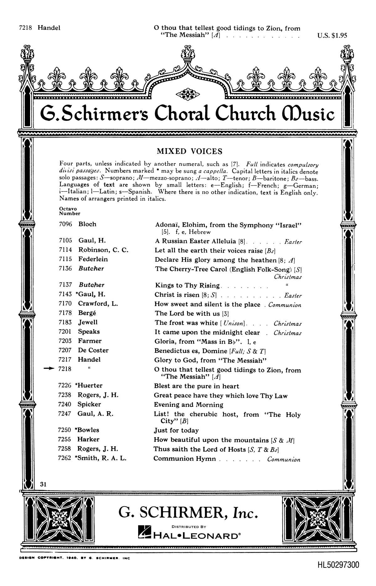 Händel: O Thou That Tellest Good Tidings To Zion