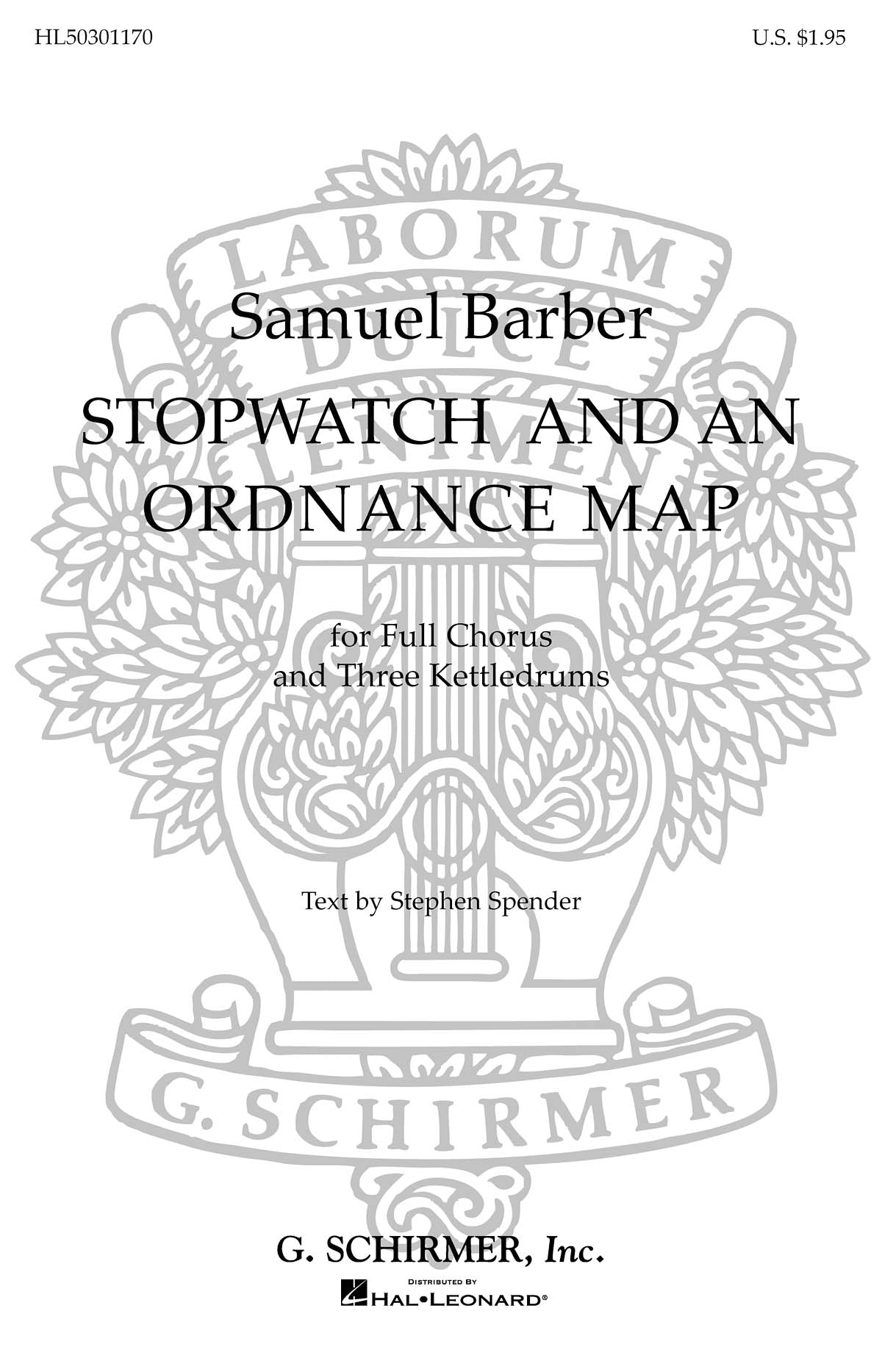 Barber: Stopwatch And An Ordinance Map 3 Tympani