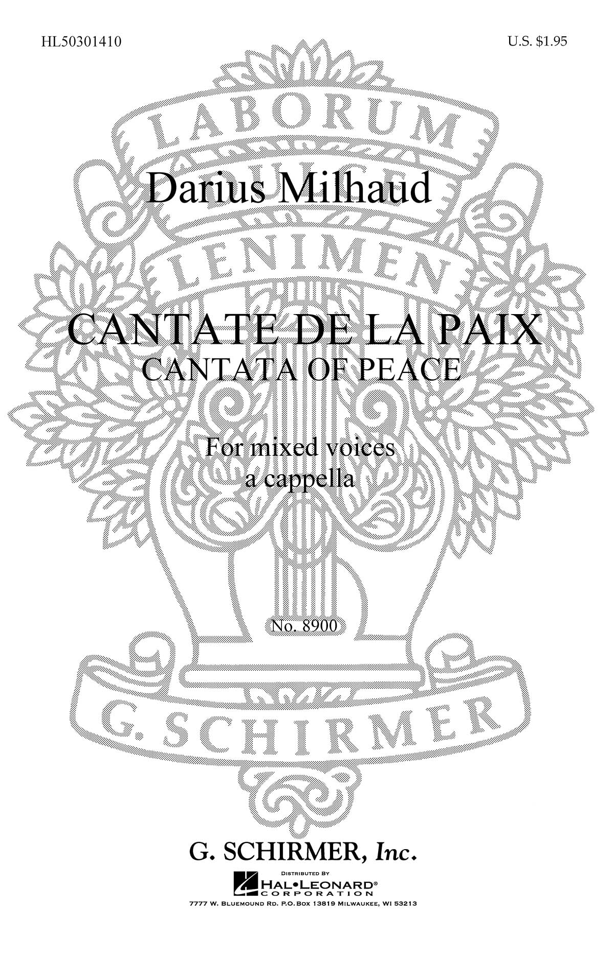 Milhaud: Cantate De La Paix