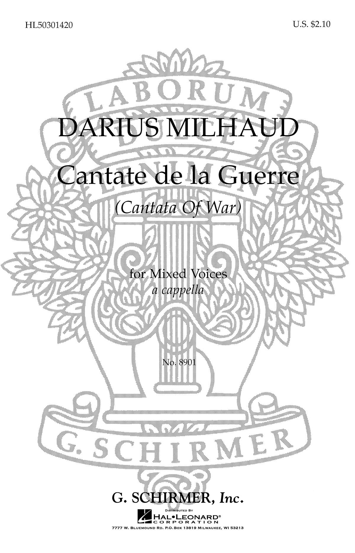 Milhaud: Cantate De La Guerre Op.213
