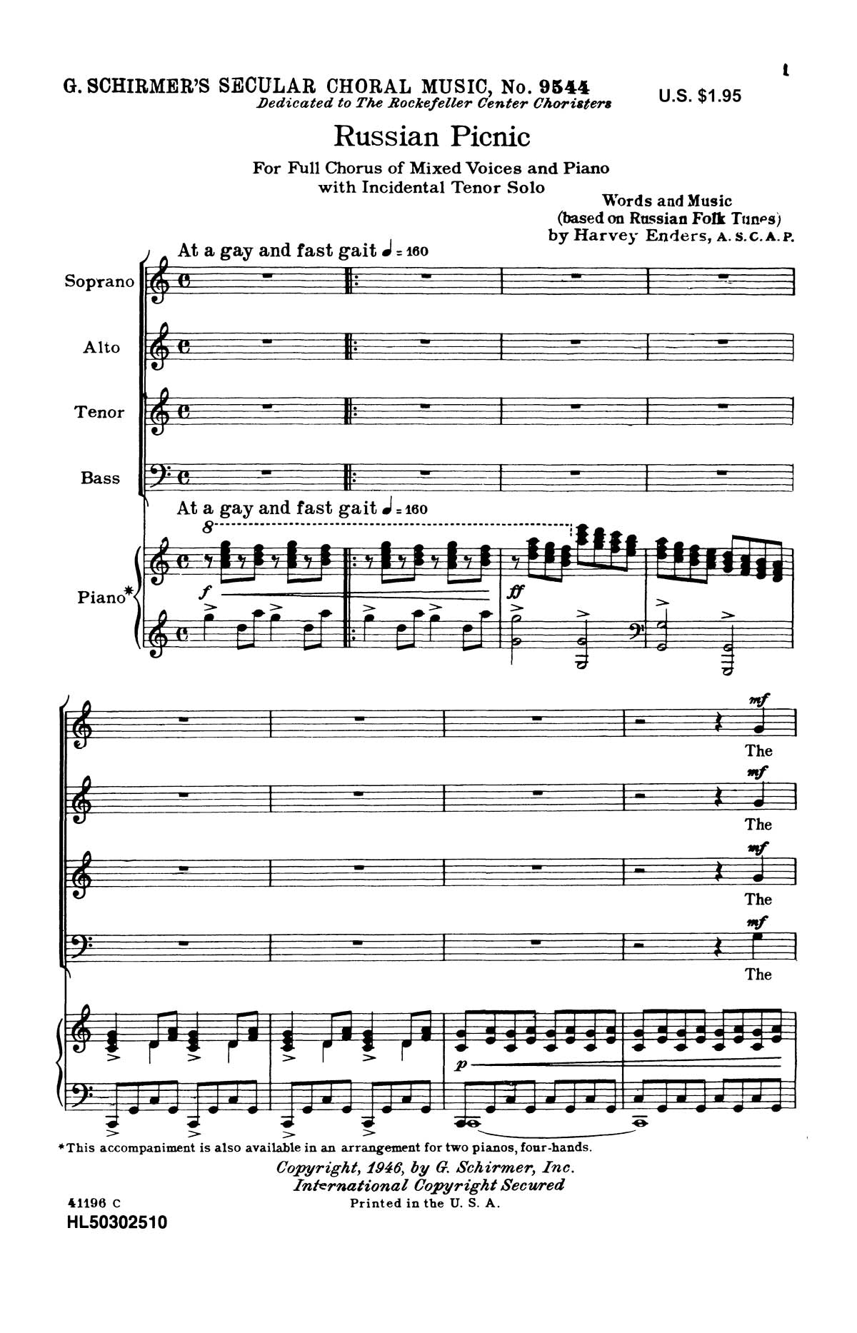 Enders: Russian Picnic With Tenor Solo