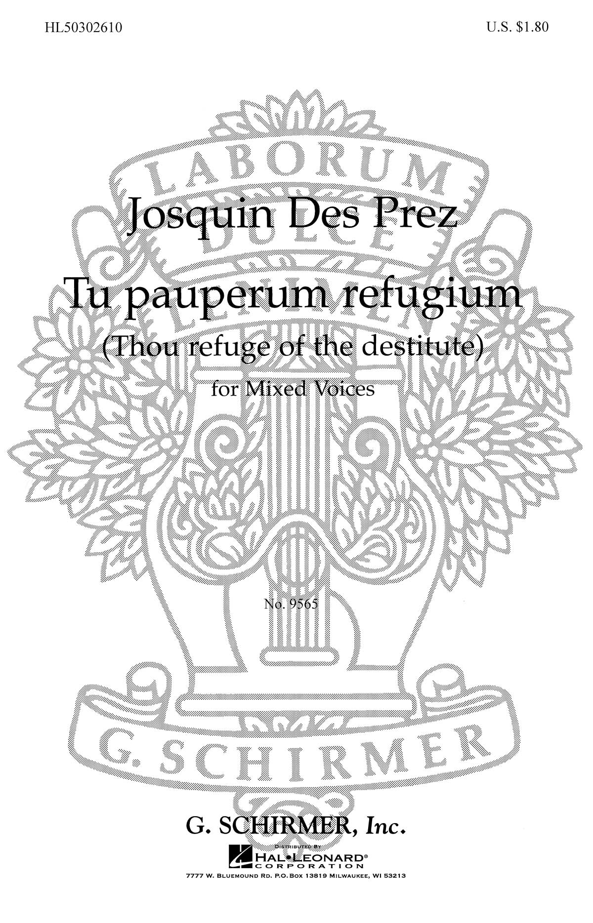 PrÚs: Tu Pauperum Refugium (Thou Refuge of Destitute)