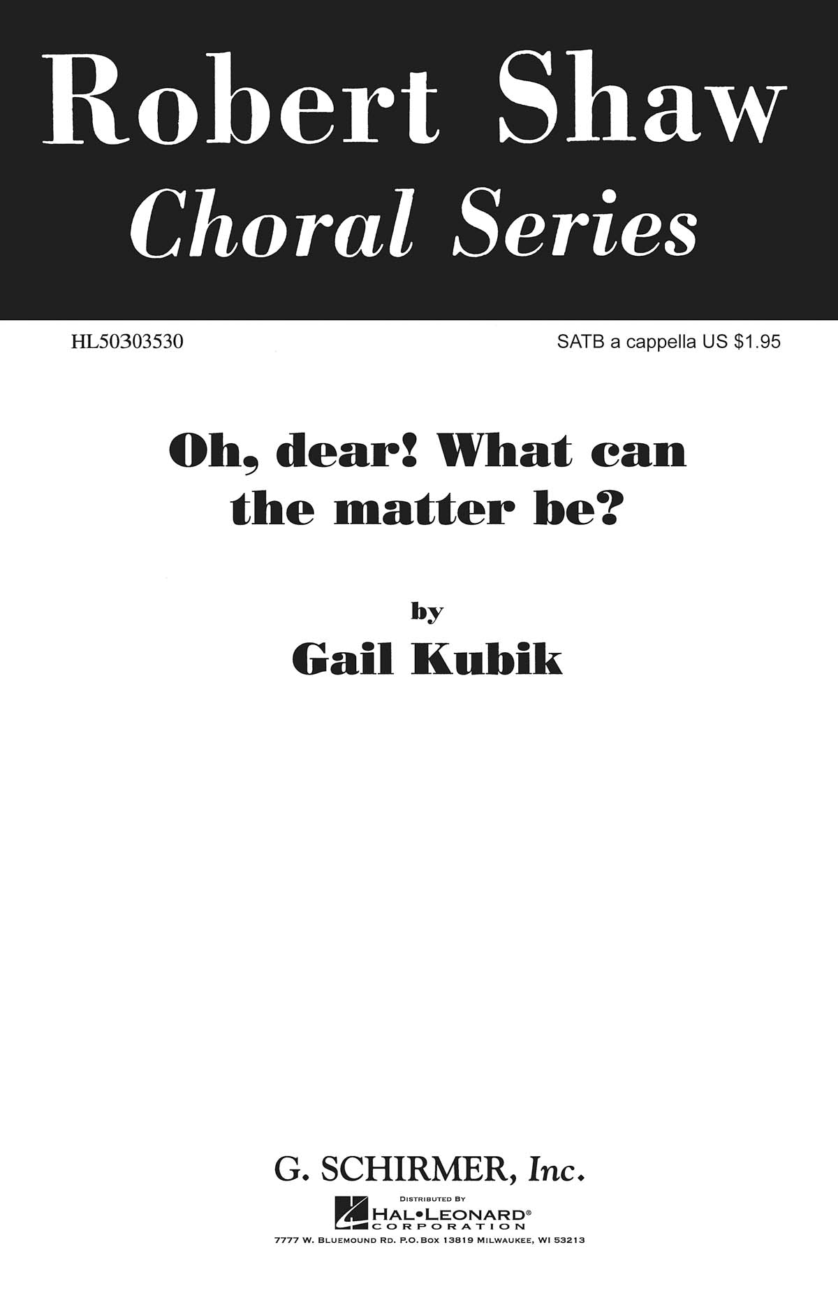 Kubik: O Dear What Can The Matter Be A Cappella