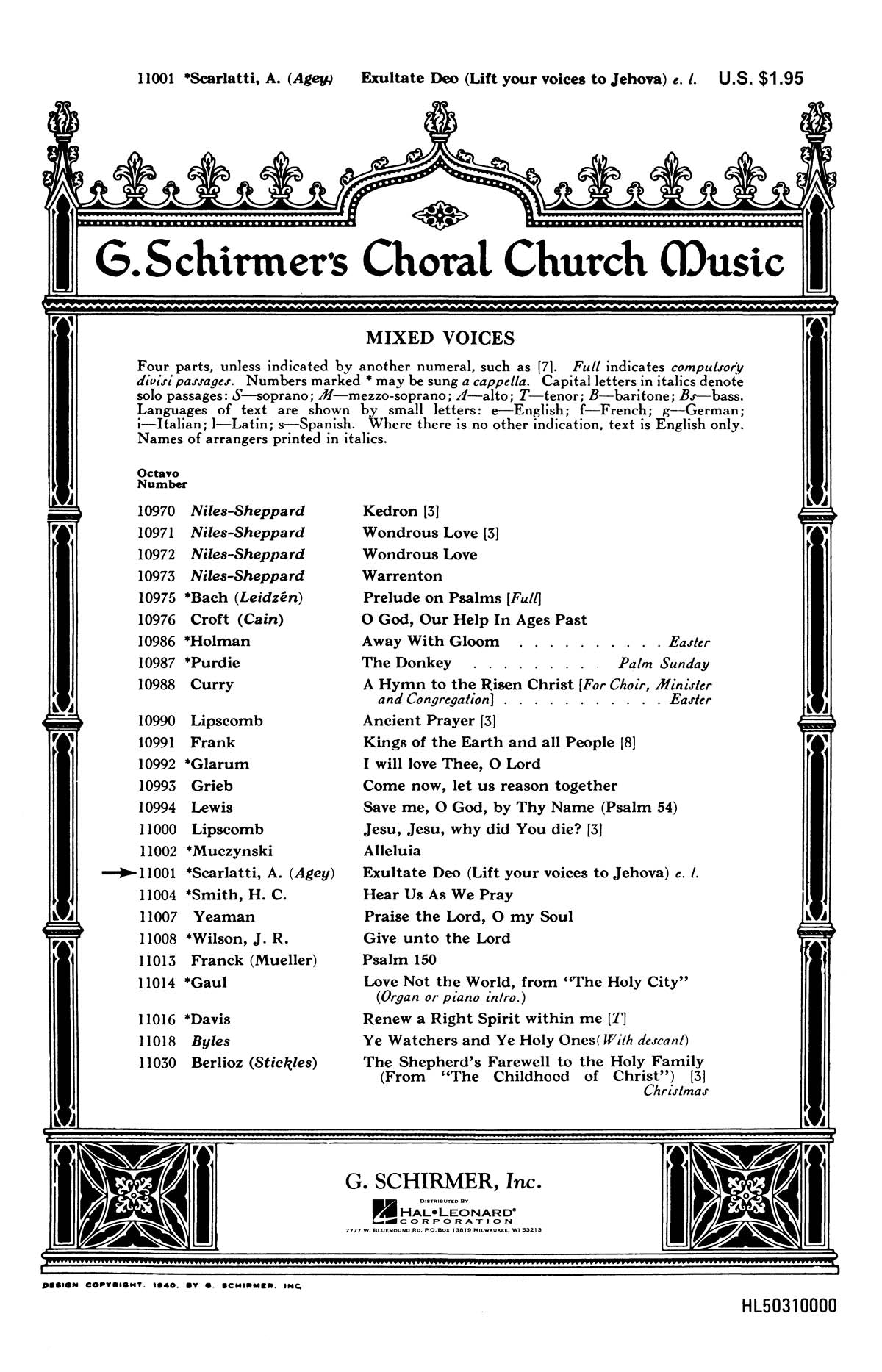 Scarlatti: Exultate Deo (Life Your Voices to Jehovah)