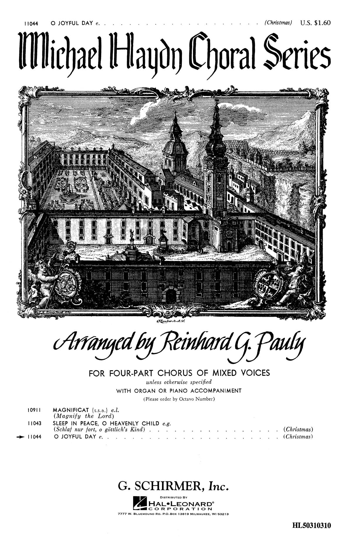 Haydn: O Joyful Day Piano Or Organ
